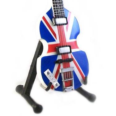 Mini Guitar Replica The Beatles Paul McCartney Union Jack Bass