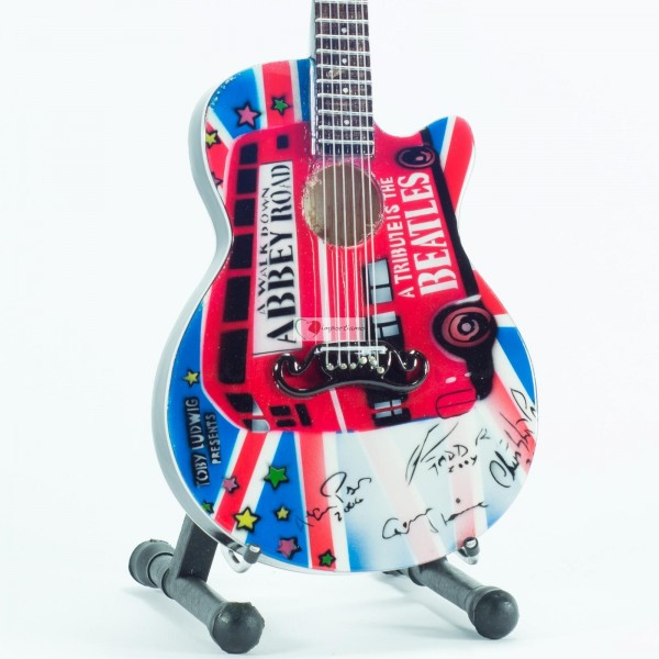 Mini Guitar Replica The Beatles Tribute Abbey Road