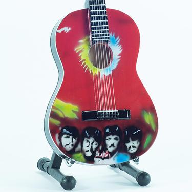 Mini Guitar Replica The Beatles Tribute Sgt. Peppers Acoustic