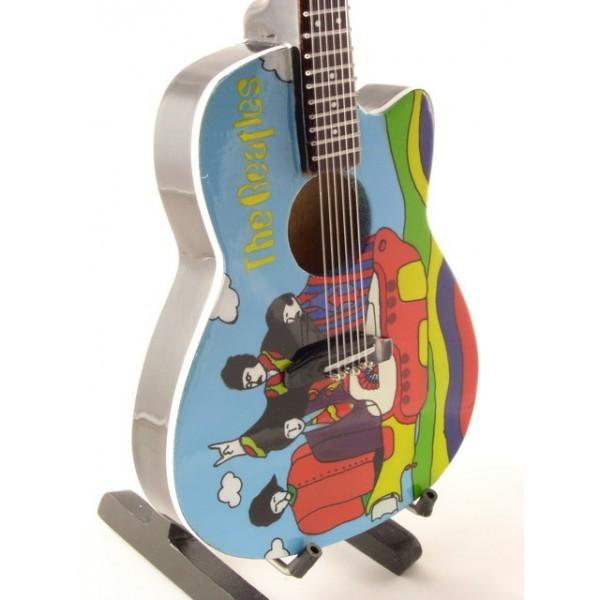 Mini Guitar Replica The Beatles Tribute Yellow Submarine Classic