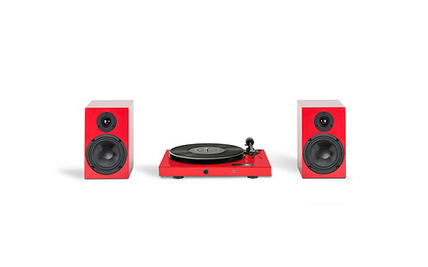 Pro-Ject Audio Juke Box E1 HiFi Set High Gloss Red