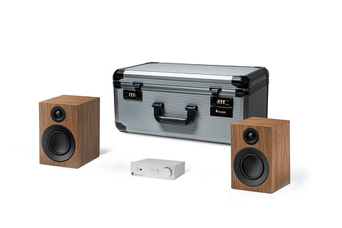 Pro-Ject Audio Travel Set System Silver/Walnut
