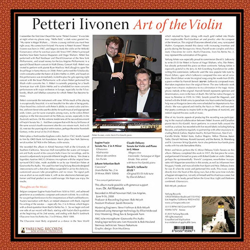 Petteri Iivonen Art Of The Violin
