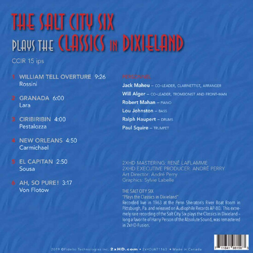 The Salt City Six Plays the Classics in Dixieland Master Quality Reel To Reel Tape (1 Reel)