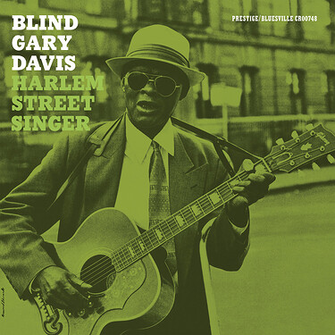 Blind Gary Davis Harlem Street Singer (Bluesville Acoustic Sounds Series)