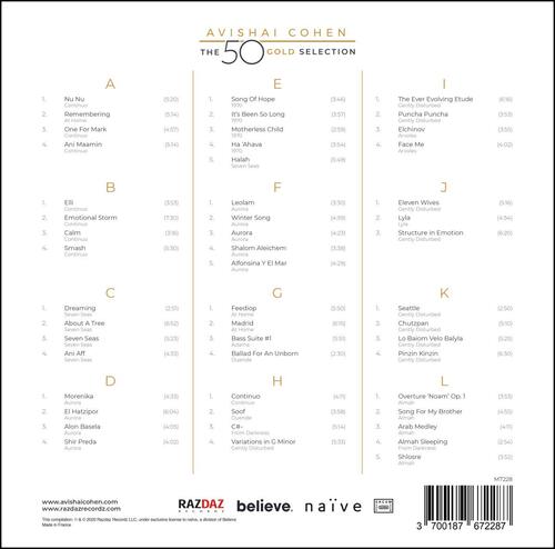 Avishai Cohen The 50 Gold Selection Gold Coloured Vinyl Box Set (6 LP)