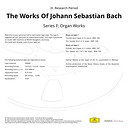 Johann Sebastian Bach Organ Works Mastertape Studio Quality Reel To Reel Tape (2 Reels)