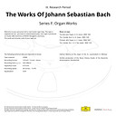 Johann Sebastian Bach Organ Works Mastertape Pure Quality Reel To Reel Tape (1 Reel)