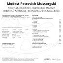 Modest Mussorgski Pictures at an Exhibition & Night on Bald Mountain Mastertape Pure Quality Reel To Reel Tape (1 Reel)