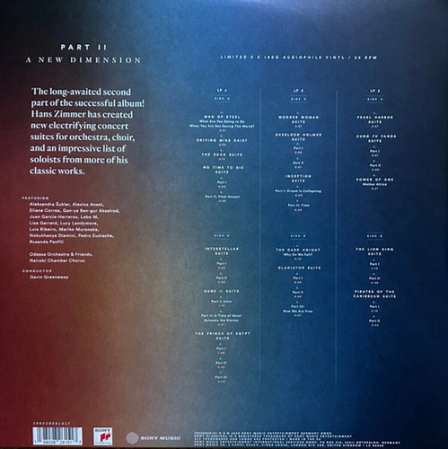 OST The World of Hans Zimmer Part II: A New Dimension (3 LP)