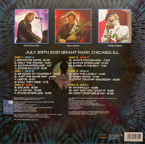 Journey Live in Concert at Lollapalooza (3 LP)