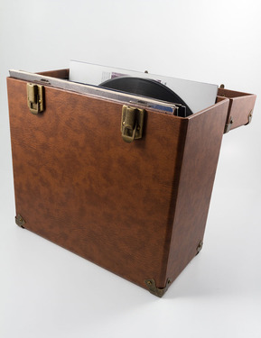 GPO 12 Inch Vinyl Case Brown