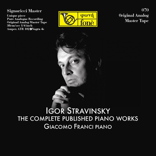 Giacomo Franci Igor Stravinsky The Complete Published Piano Works Mastertape Studio Quality Reel To Reel Tape (5 Reels)