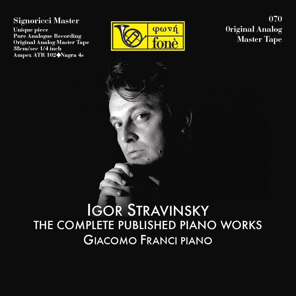 Giacomo Franci Igor Stravinsky The Complete Published Piano Works Mastertape Studio Quality Reel To Reel Tape (5 Reels)