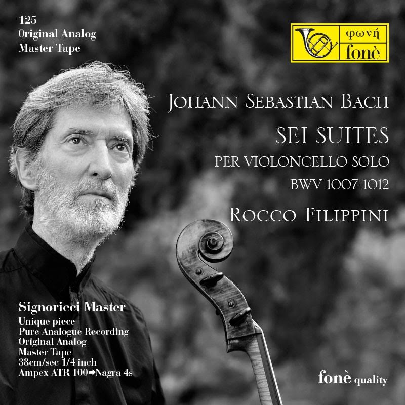 Rocco Filippini & Michele Campanella J.S. Bach 6 Suites per Violoncello Solo BWV1007-1012 Mastertape Studio Quality Reel To Reel Tape (5 Reels)