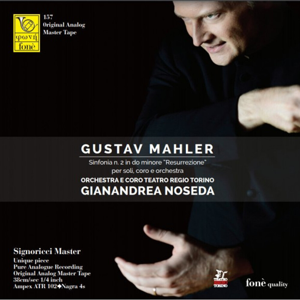 Gianandrea Noseda & Orchestra e Coro Teatro Regio Torino Gustav Mahler Sinfonia N.2 in Do Minore "Resurrezione" Mastertape Studio Quality Reel To Reel Tape (4 Reels)