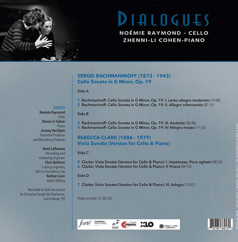 Noemie Raymond & Zhenni Li-Cohen Rachmaninov & Clarke Dialogues (2 LP)