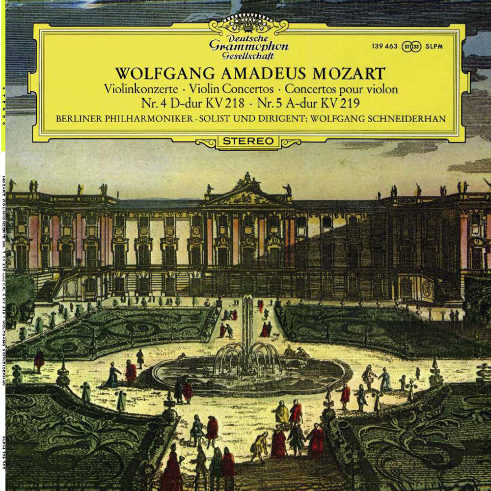 Wolfgang Schneiderhan & Berliner Philharmoniker Wolfgang Amadeus Mozart Violin Concertos Nos.4 & No.5