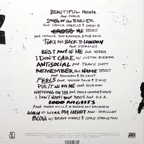 Ed Sheeran No. 6 Collaborations Project 45RPM (2 LP)