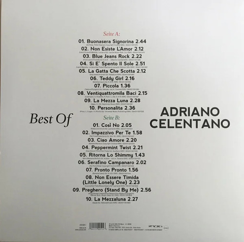 Adriano Celentano Best Of Adriano Celentano