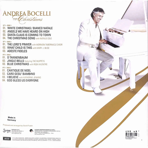 Andrea Bocelli My Christmas (Coloured White & Gold Vinyl) (2 LP)