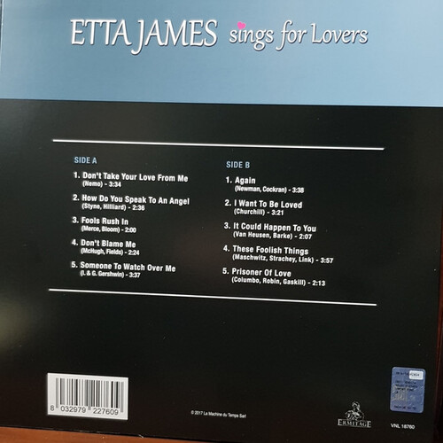 Etta James Sings For Lovers