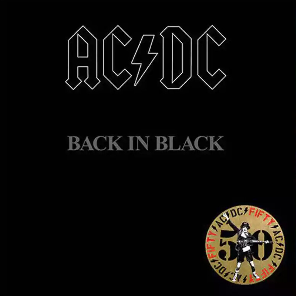 AC/DC Back In Black 50th Anniversary Black & White Coloured Vinyl