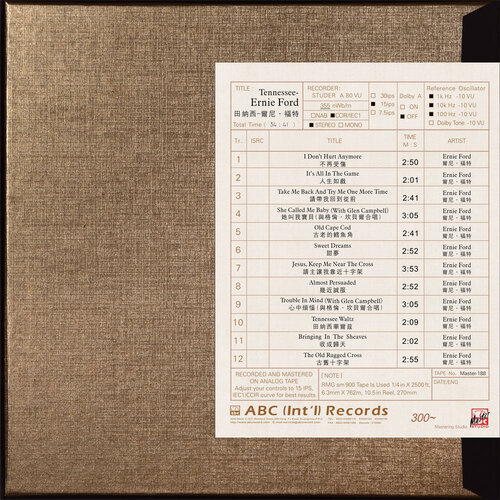 Tennessee Ernie Ford Tennessee Ernie Ford Mastertape Studio Quality Reel To Reel Tape (1 Reel)