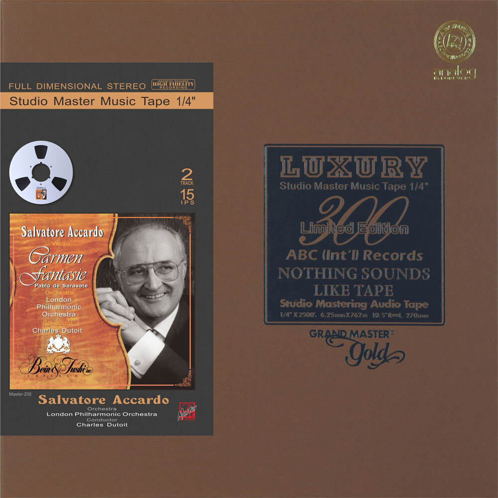 Salvatore Accardo Carmen Fantasie Mastertape Studio Quality Reel To Reel Tape (1 Reel)
