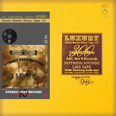 Various Artists Stereo Test Record: Live 10 - 30 Minutes' Audio Mastertape Studio Quality Reel To Reel Tape (1 Reel)