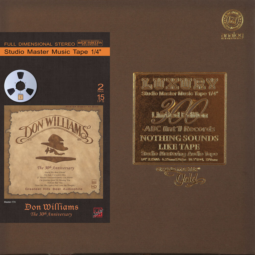 Don Williams The 30th Anniversary Mastertape Studio Quality Reel To Reel Tape (1 Reel)