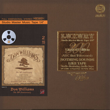 Don Williams The 30th Anniversary Mastertape Studio Quality Reel To Reel Tape (1 Reel)