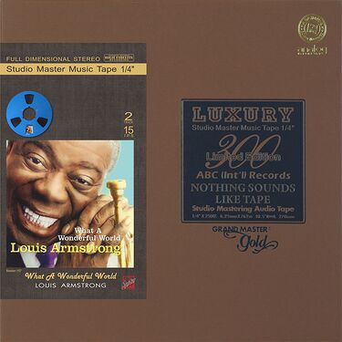 Louis Armstrong What A Wonderful World Mastertape Studio Quality Reel To Reel Tape (1 Reel)