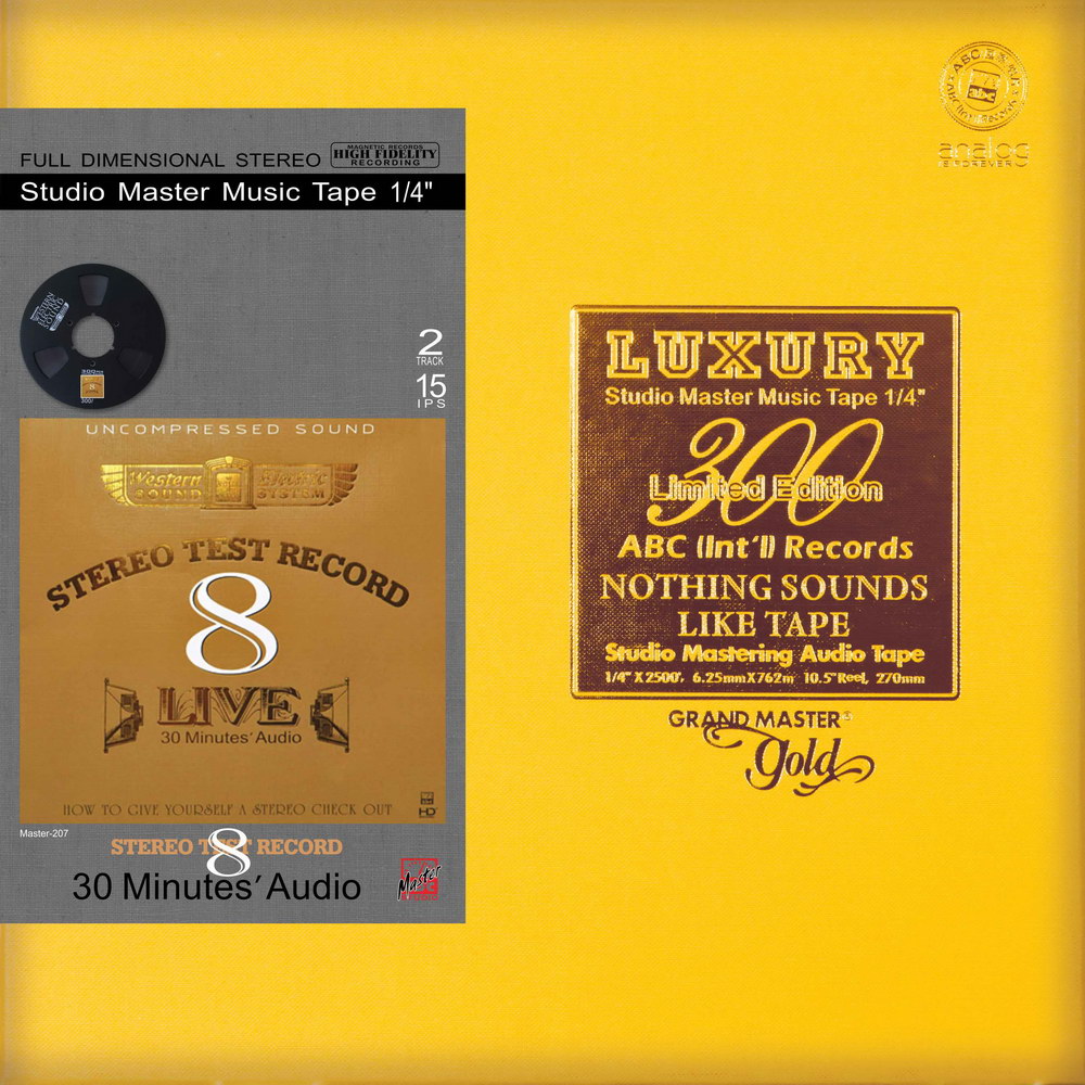 Various Artists Stereo Test Record: Live 8 - 30 Minutes' Audio Mastertape Studio Quality Reel To Reel Tape (1 Reel)