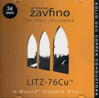 Zavfino-1877 Phono Litz-76Cu-0.6 Tonearm Rewire