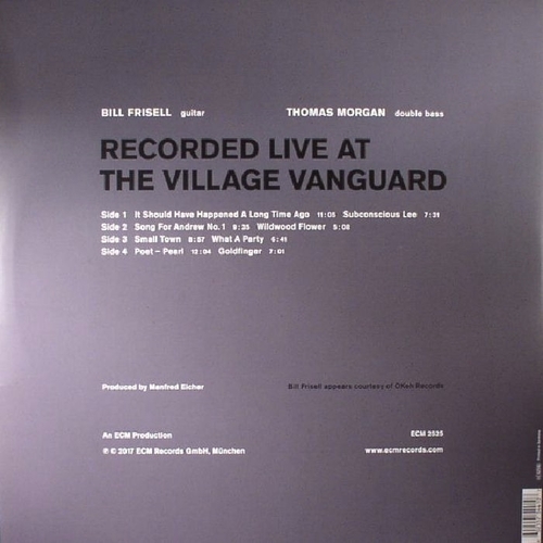 Bill Frisell & Thomas Morgan Small Town (2 LP)