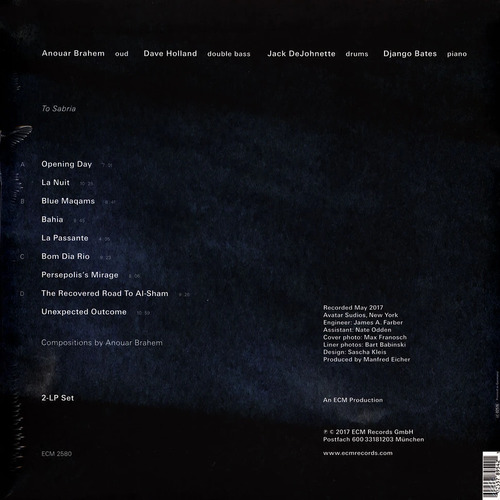 Anouar Brahem, Dave Holland, Jack DeJohnette, Django Bates Blue Maqams (2 LP)