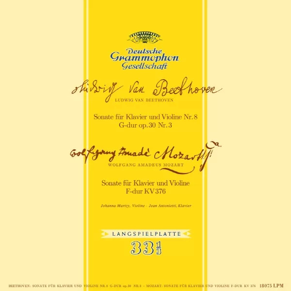 Johanna Martzy Beethoven & Mozart Sonatas for Piano & Violin