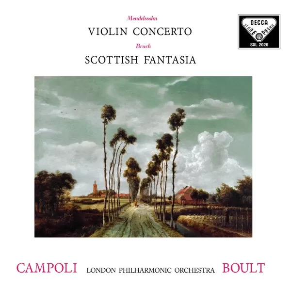 Alfredo Campoli, Adrian Boult  & The London Philharmonic Orchestra Mendelssohn & Bruch Violin Concerto & Scottish Fantasia