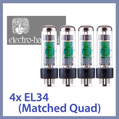 Electro-Harmonix EL34EH Hand Selected Quad Set (4 pcs.)