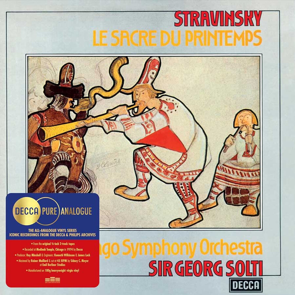 Georg Solti & Chicago Symphony Orchestra Stravinsky Le Sacre du Printemps (Decca Pure Analogue Series) 45RPM