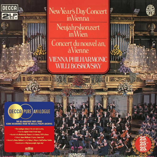 Willi Boskovsky & Vienna Philharmonic Orchestra New Year's Day Concert in Vienna (Decca Pure Analogue Series) (2 LP)