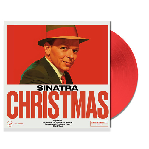 Frank Sinatra Christmas Sinatra Coloured Transparent Red Glitter Vinyl