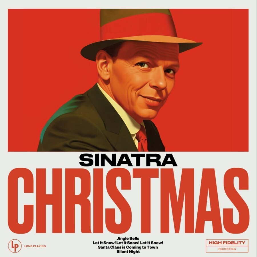 Frank Sinatra Christmas Sinatra Coloured Crystal Clear Glitter Vinyl