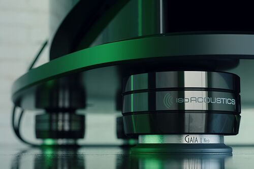 IsoAcoustics Gaia I Neo Speaker Isolation Feets Dark Chrome Set (4 pcs.)