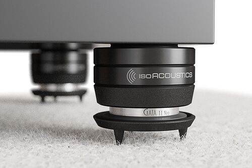 IsoAcoustics Gaia I Neo Speaker Isolation Feets Dark Chrome Set (4 pcs.)