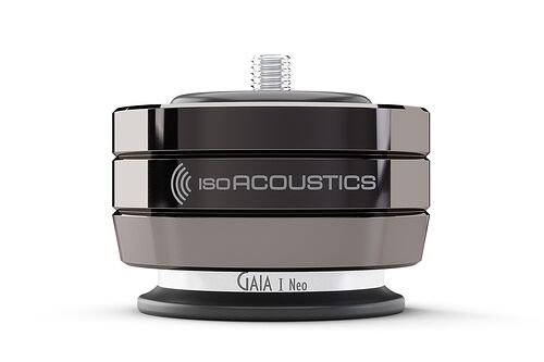 IsoAcoustics Gaia I Neo Speaker Isolation Feets Dark Chrome Set (4 pcs.)