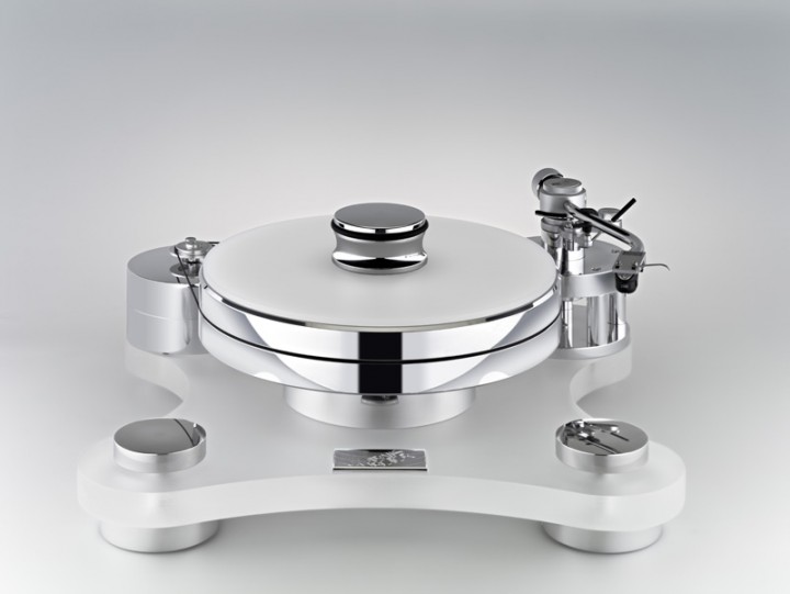 Transrotor Zet 1 TMD Glossy White With Reed 1H, Konstant M1 Reference and Transrotor Merlo MC