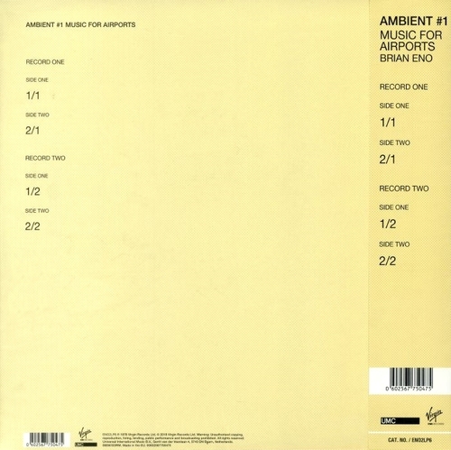 Brian Eno Ambient 1: Music For Airports 45RPM (2 LP)