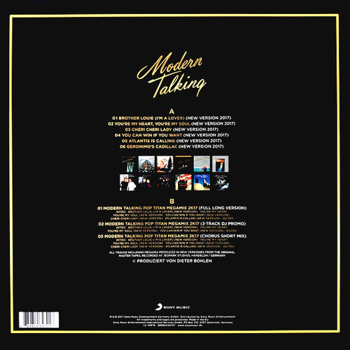 Modern Talking Back For Gold (The New Versions) Coloured Clear Vinyl